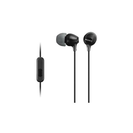 SONY sluchátka MDR-EX15AP, handsfree, černé