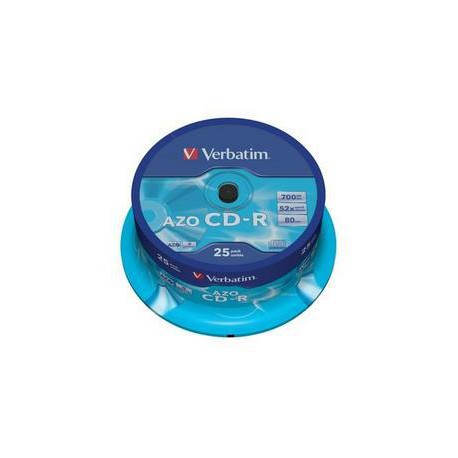 VERBATIM CD-R(25-Pack)Cake/Crystal/52x/700MB