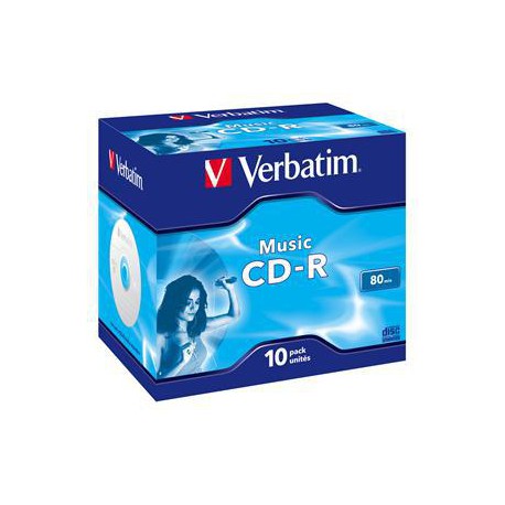 VERBATIM CD-R(10-pack)AudioLiveit!/Color/Jewel/80m