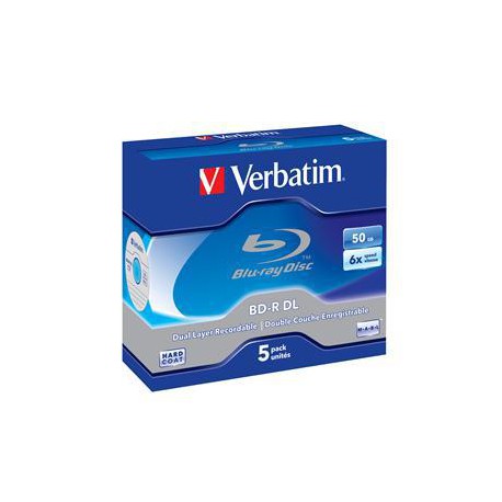 VERBATIM BD-R DL(5-Pack)Jewel/6x/50GB