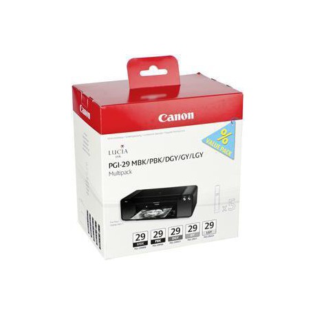Canon PGI-29 MBK/PBK/DGY/GY/LGY/CO Multi pack